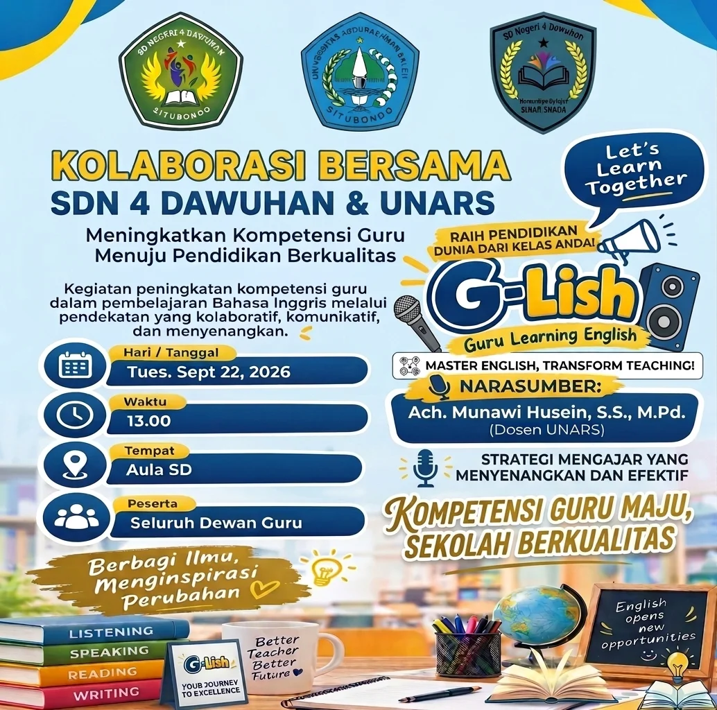 KOLABORASI BESAMA SD NEGERI 4 DAWUHAN DENGAN UNARS